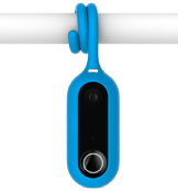 Blue twist mount accessory for Canary Flex home security cameras